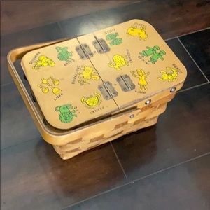 Vintage Gary Gail Dallas Painted Zodiac Basket Purse